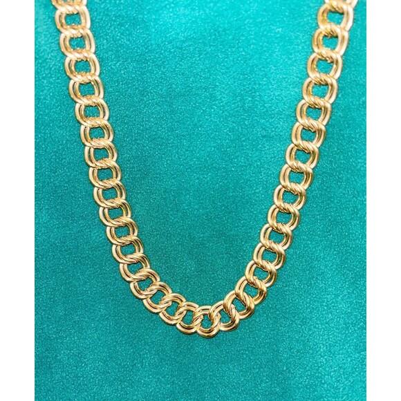 Vintage Trifari Chunky Gold Tone Heavy Chain 28” - Picture 1 of 6